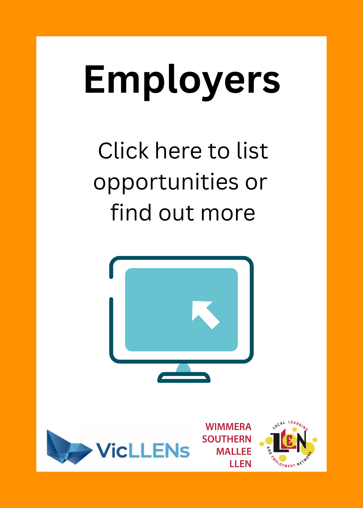 The Victorian Government funds Local Learning and Employment Networks (LLENs) to deliver the School to Work program, which involves coordinating workplace learning opportunities. Some of these work-based learning opportunities are integrated into vocational education and training (VET) programs, which can be part of the Victorian Certificate of Education (VCE), including the VCE Vocational Major, or the Victorian Pathways Certificate.